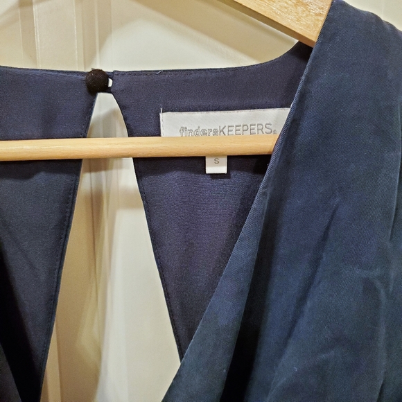 Finders Keepers Blue Rewind Culotte Jumpsuit - Picture 4 of 8